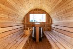 Barrel Sauna at Lodge